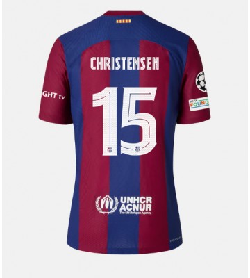 Barcelona Andreas Christensen #15 Replika Hjemmebanetrøje 2023-24 Kortærmet